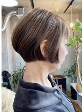 ハイジア(hygea) 30代40代50代☆大人ショート☆細めハイライト☆マロンベージュ