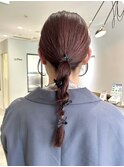 暖色カラー × ヘアアレンジ