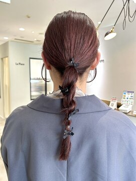 マッシュ 天王寺あべの(MASHU) 暖色カラー × ヘアアレンジ