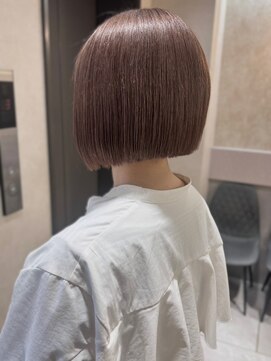 ジゼル 博多筑紫口店(GiseL) ショート　丸みボブ　再現性　透明感　暖色カラー　20代30代
