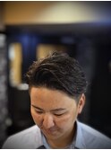 大人パーマ!ビジネスヘア メンズ刈り上げ ワンカールパーマ