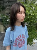 顔まわりカットとベージュカラー