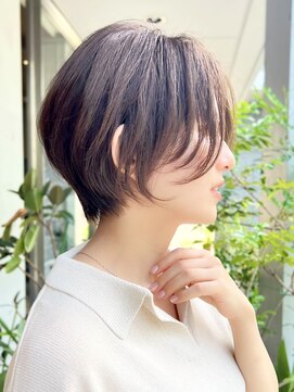 サン 白金台(SUN) 前髪長めの前下がりショートボブ白金目黒