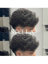 ステラ(STELLA)&nbsp;ニュアンスパーマ/メンズカット/メンズサロン/眉毛カット/メンズ