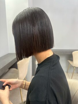 オズ 安積店(OZ) 透明感ラベンダーアッシュボブ