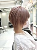 10代20代30代/ホワイトピンクとの相性◎ショートウルフ
