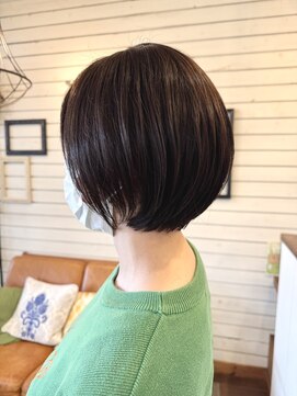 ＃ゆかのお客さま簡単まとまる丸みショートボブ
