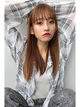 ランソ(RUNSO) ダークアッシュのナチュラルロング