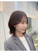 レイヤーボブくびれボブ切りっぱなしボブ大人ボブイメチェンボブ