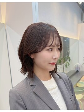 ハローバイシー 仙台(Hello by Sea) レイヤーボブくびれボブ切りっぱなしボブ大人ボブイメチェンボブ