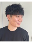 刈り上げマッシュ ニュアンスパーマ風