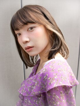 ヘアーロギア 栄店(hair LOGiA) ★hair LOGiA★　イヤリングカラー/クール系 顔周りレイヤー