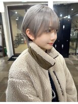 ジブル(Giblle.)&nbsp;【Giblle.】ショートヘア/ダブルカラー/ホワイトグレージュ