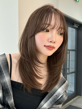 アンアミ シブヤ(Un ami shibuya) Unami】レイヤーカット／ハッシュカット/透明感カラー