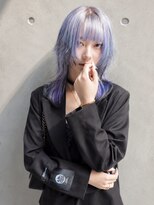 ディア(.eer) エンドカラー×外ハネウルフ ラベンダーブルー