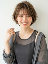 ヘアーメイクパウダー 天王寺寺田町店(Hair make powder) 大人可愛い20代30代40代小顔ひし形ハンサムショート丸み前下がり