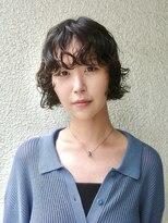 ワビ(wabi) layer bob×nuance perm
