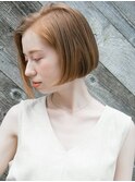 切りっぱなしボブ ダブルカラー ハイトーンカラー☆