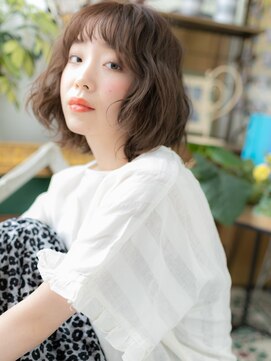 カバーヘア ブリス 戸田公園西口店(COVER HAIR bliss) オン眉前下がりくせ毛カット大人ガーリーa戸田公園20代30代40代