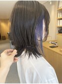イヤリングカラー×ブルー_TREAT浦安店