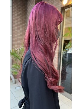 エイチ エアー ダヴ H air DAV調布北口 ゴシックなパープルレッド