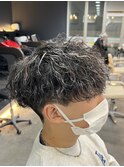 ツイストスパイラルパーマツイストパーマメンズマッシュパーマ 