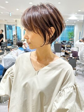 バンプ ギンザ(BUMP GINZA) 前下がり/絶壁解消/ひし形/大人ショートボブ/30代/40代★猪狩