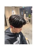 MEN'SHAIR/アップバング/ツーブロック/束感ショート/波巻き
