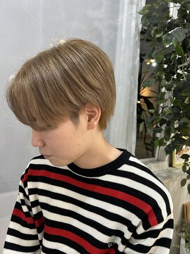 アモン 古船場店(amon Hair care＆Design) 【髪質改善専門店】ミルクティーベージュ