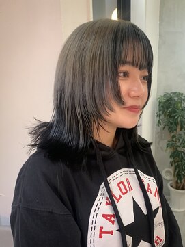 ロンドエニカ 大宮(Lond enika) インナーカラーアッシュカラーレイヤーウルフグレーベージュ大宮