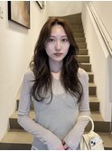 20代30代大人かわいいくびれロングヘア×オリーブベージュ