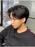 フェザーパーマ 刈り上げ眉カットパーマツイストスパイラル