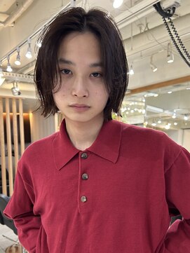 メゾンアクア 表参道(Maison ACQUA) =メンズボブ/メンズロング/ダークアッシュ/ニュアンスパーマ