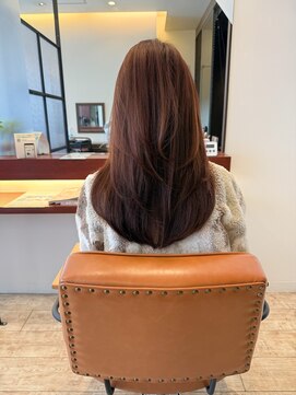 マーリャヘアー(mallia hair) レイヤースタイルレイヤーカットロングレイヤー小顔スタイル