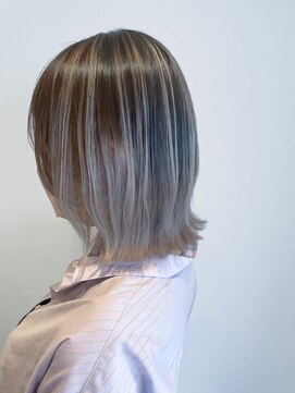 ヘアーラニッシュ 三郷中央店(hair Lanish) 外国人風バレイヤージュ/20代30代40代/ミルクティーベージュ
