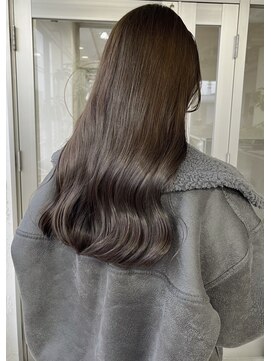 ヒトノワ(Hito.nowa) イメチェンロング×オリーブカラー【荒川】