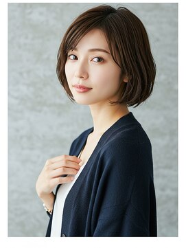 ネオリーブクレア 綱島店(Neolive Krea) 髪質改善/大人ボブ/重め前髪/大人可愛い/小顔ヘア/綱島