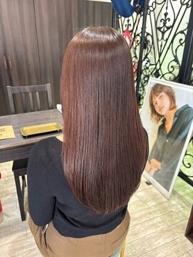マイ ヘア デザイン 岡崎(MY hair design) 20代30代40代ナチュラルブラウンストレートロング◎