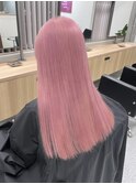 くびれヘア/アプリコットオレンジ/夏のヘアアレンジ/渋谷