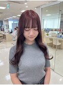 レッドブラウン/赤髪/暖色カラー/ブリーチカラー/平塚/湘南