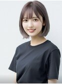 小顔ボブミディアムアッシュ20代30代40代くびれミディ韓国ヘア