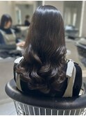 32mmコテ巻き風パーマ/簡単スタイリング/レイヤーカット