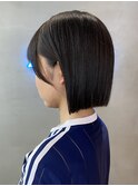 広がらないボブなら縮毛矯正一択！横浜ショートボブ前髪縮毛矯正