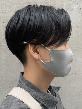 フィフス(fifth) 原宿カルマパーマメンズカットセンターパートウルフマッシュ30代