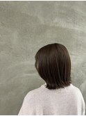 【cotina】切りっぱなしボブ × オリーブベージュ