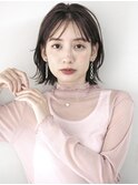 ボブ　ミディアム　レイヤー　外はね　手入れ簡単　結べるボブ