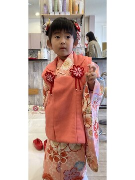 コアフール美感の季 七五三 着付け・ヘアセット