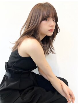 ジルブラン 錦糸町(JIL BLAN) 切りっぱなしボブバレイヤージュハイライトグラデーションカラー