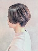 着物ヘア/ダークアッシュ/ミディアムレイヤーカット/鶴ヶ峰HK19