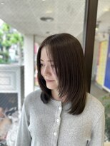 アッシュ 西荻窪店(Ash)&nbsp;顔周りレイヤーのミディアムスタイル